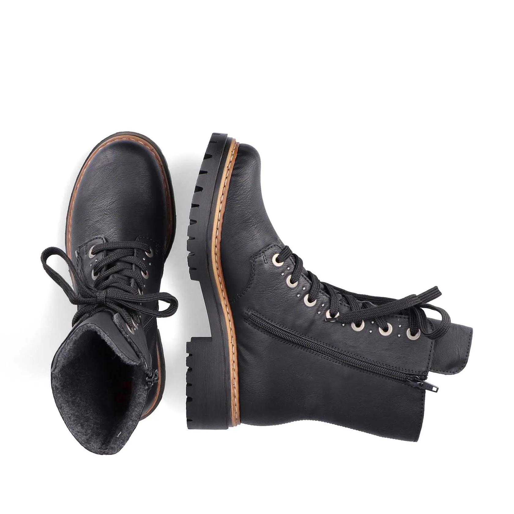 Rieker Ankle Boots & Boots-Women'S Biker Boots Graphite Black