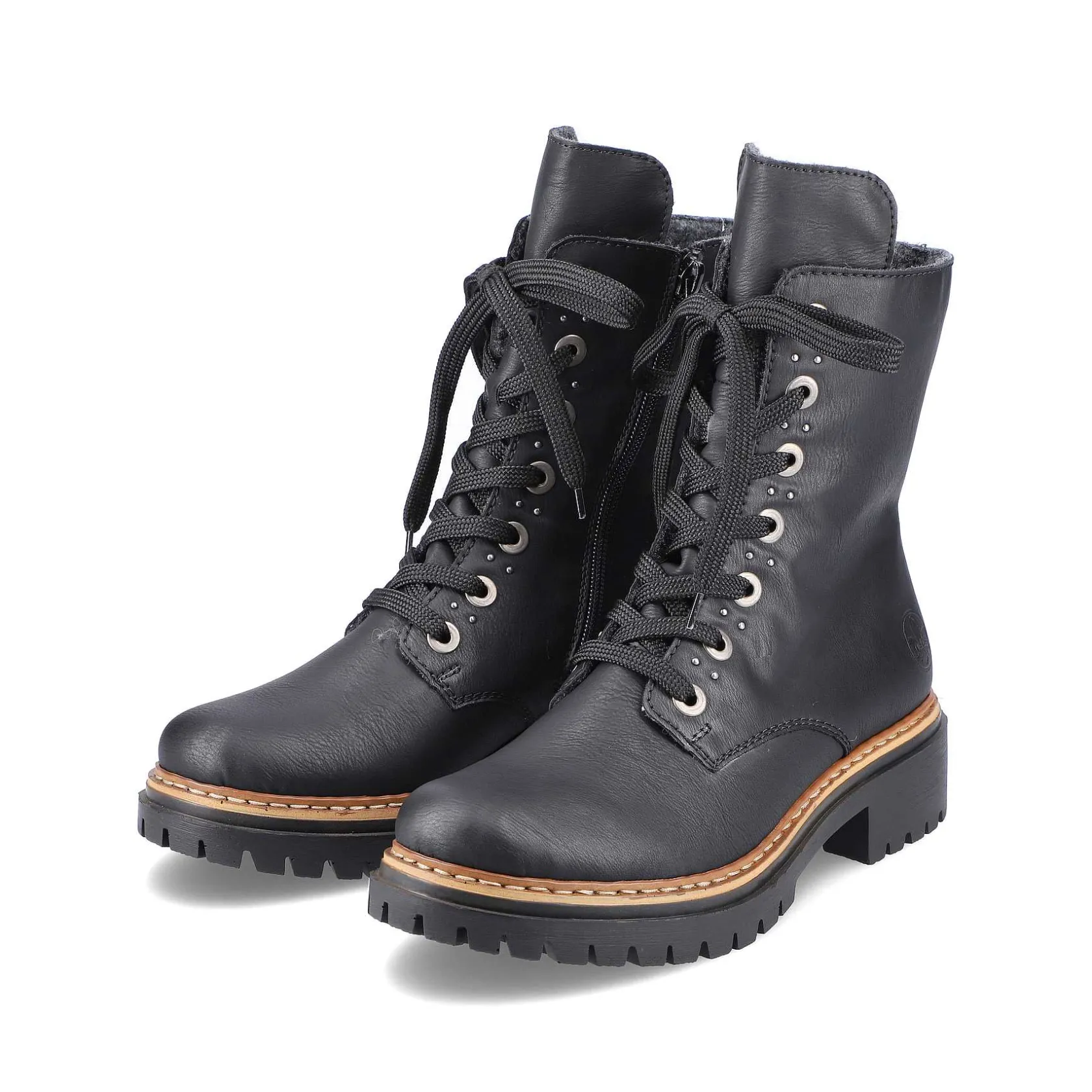 Rieker Ankle Boots & Boots-Women'S Biker Boots Graphite Black
