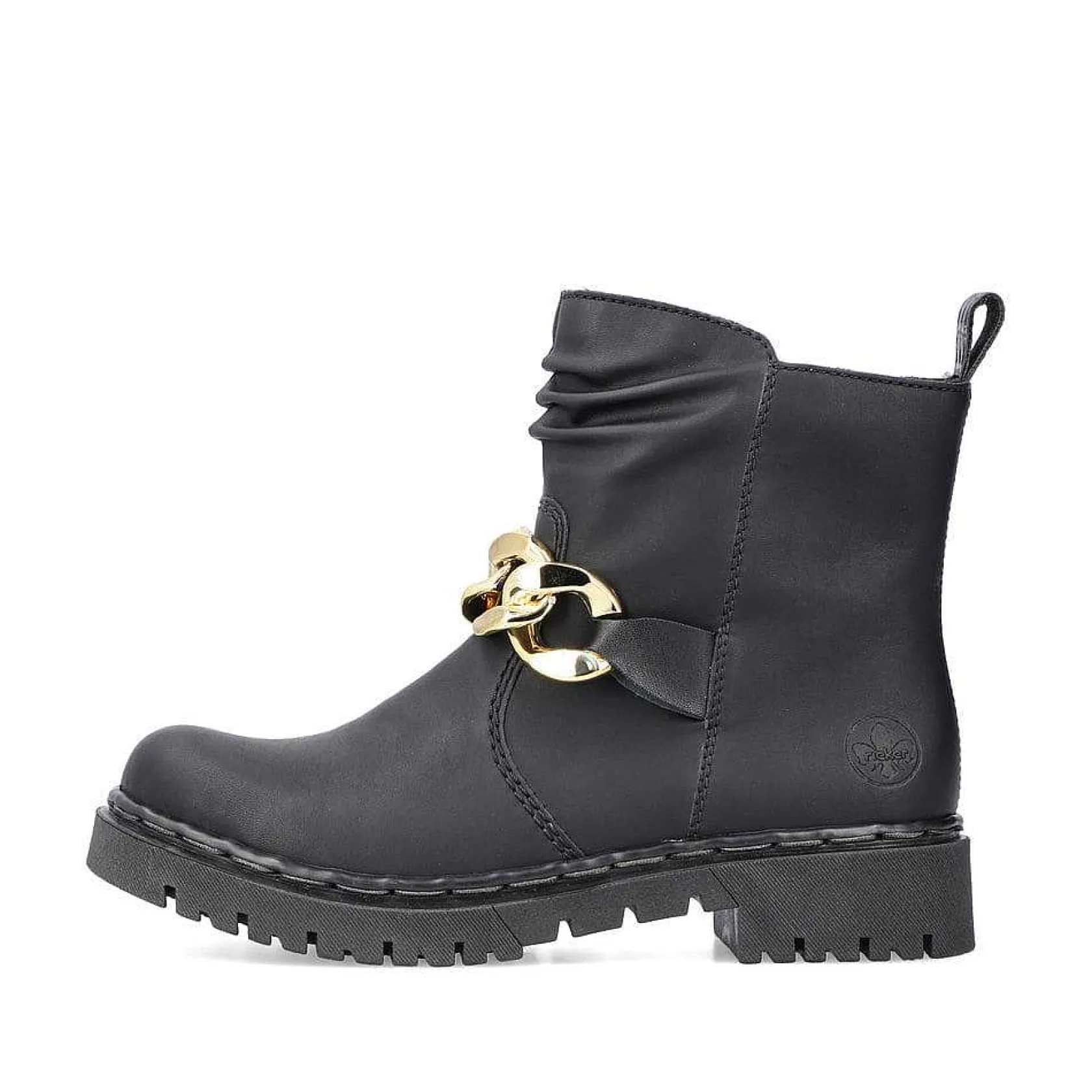 Rieker Ankle Boots & Boots-Women'S Biker Boots Jet Black