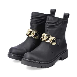 Rieker Ankle Boots & Boots-Women'S Biker Boots Jet Black