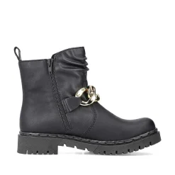 Rieker Ankle Boots & Boots-Women'S Biker Boots Jet Black