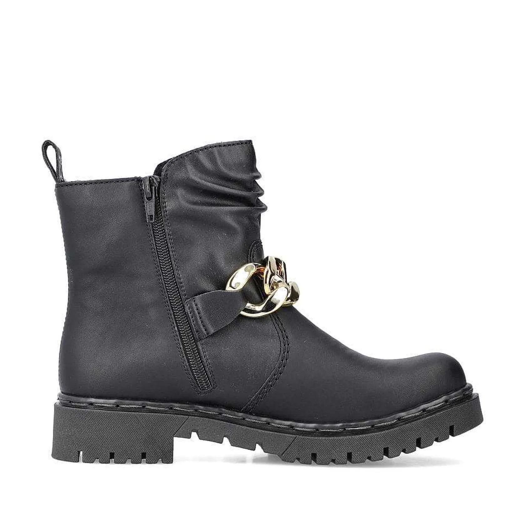 Rieker Ankle Boots & Boots-Women'S Biker Boots Jet Black