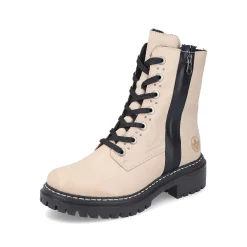 Rieker Ankle Boots & Boots-Women'S Biker Boots Vanilla Beige