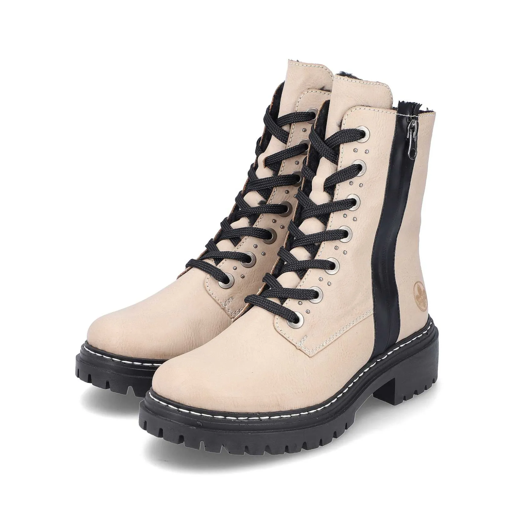 Rieker Ankle Boots & Boots-Women'S Biker Boots Vanilla Beige
