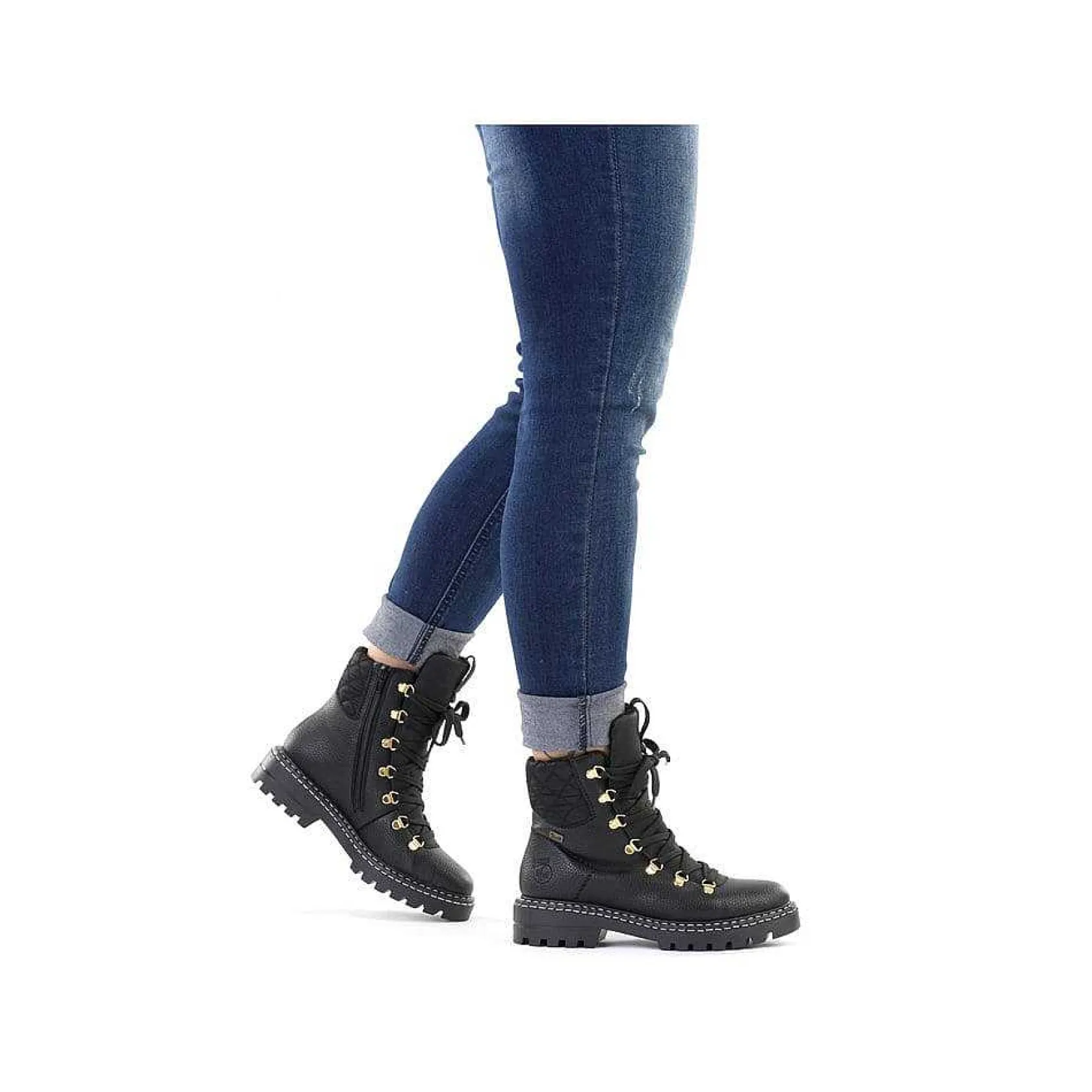 Rieker Ankle Boots & Boots-Women'S Biker Boots Night Black