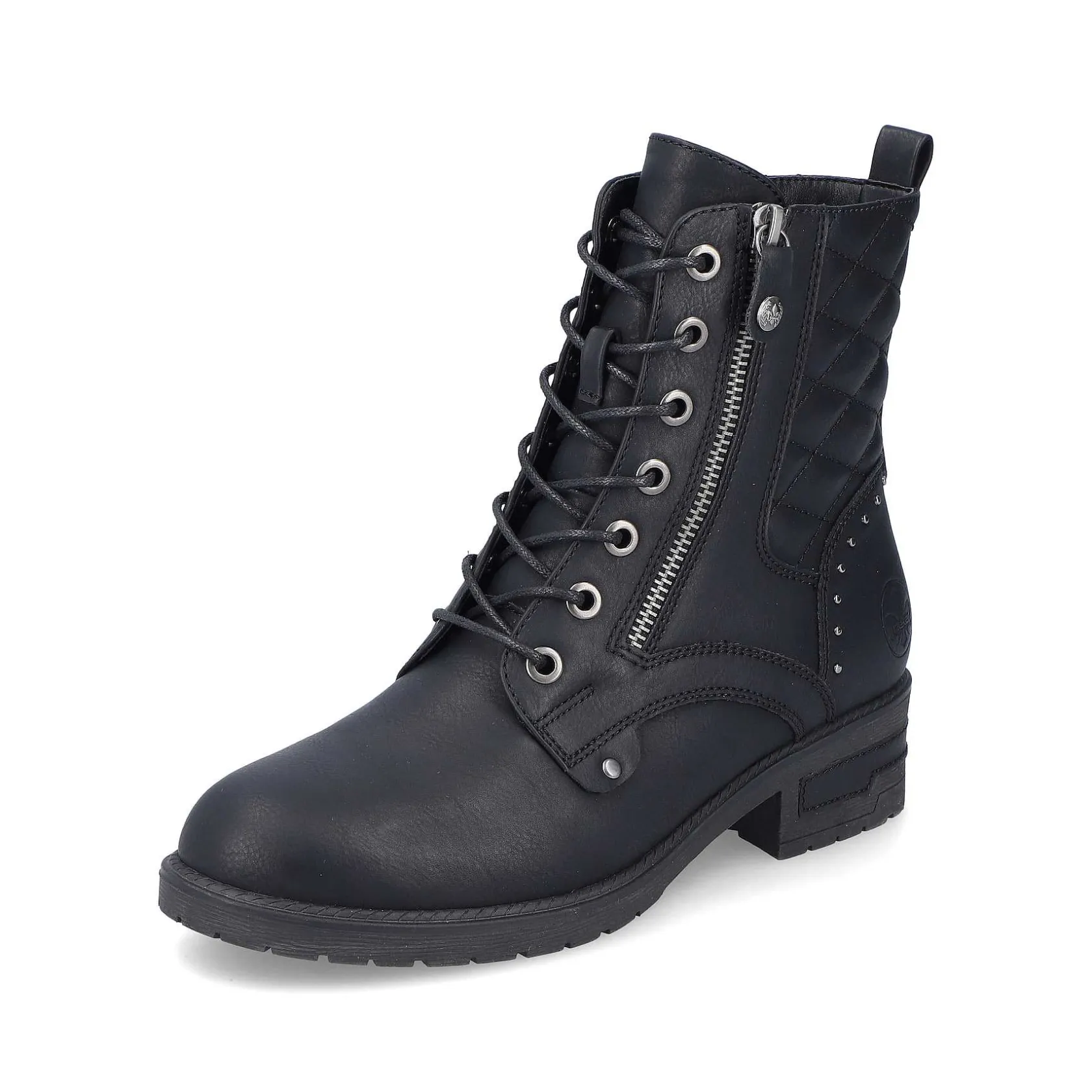 Rieker Ankle Boots & Boots-Women'S Biker Boots Night Black