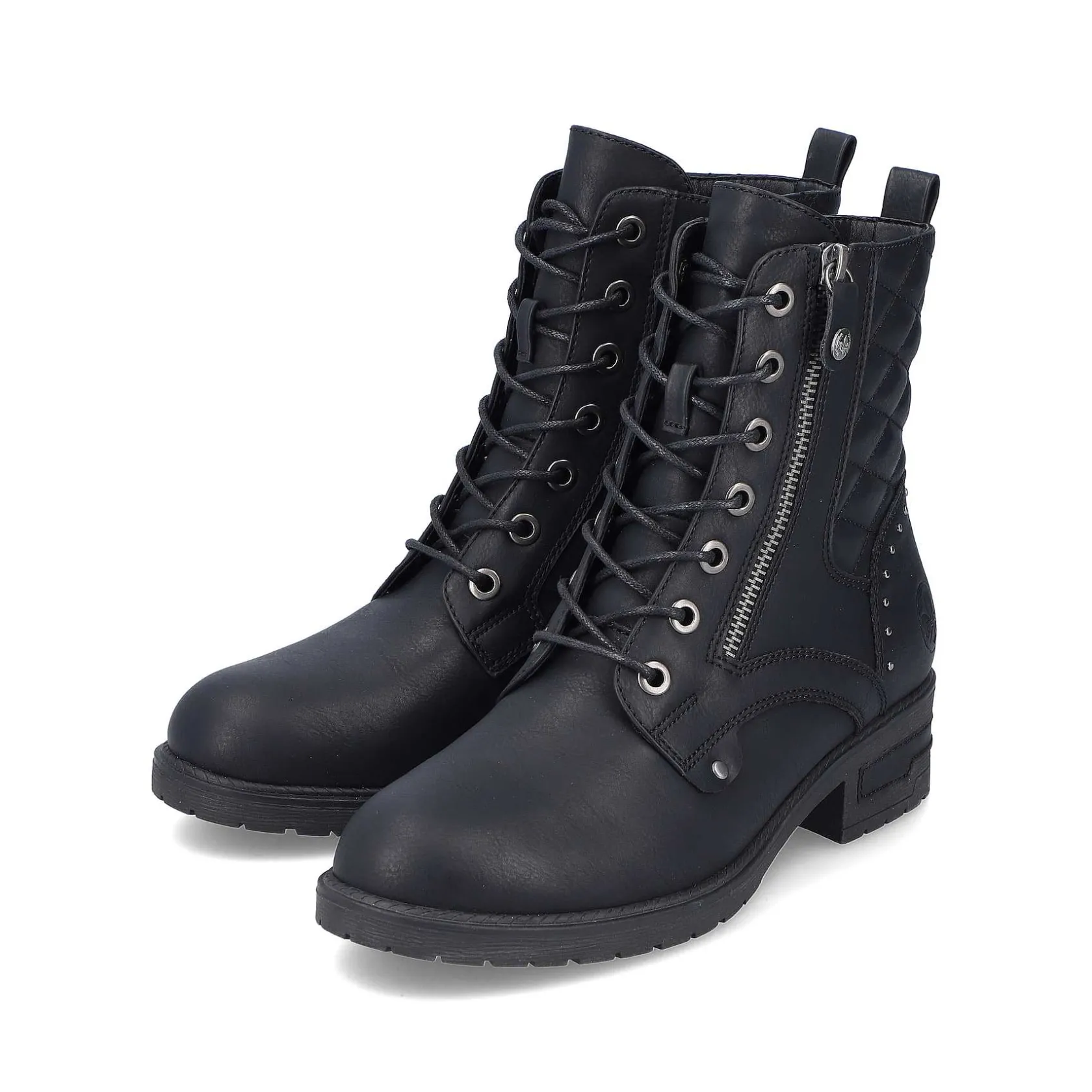 Rieker Ankle Boots & Boots-Women'S Biker Boots Night Black