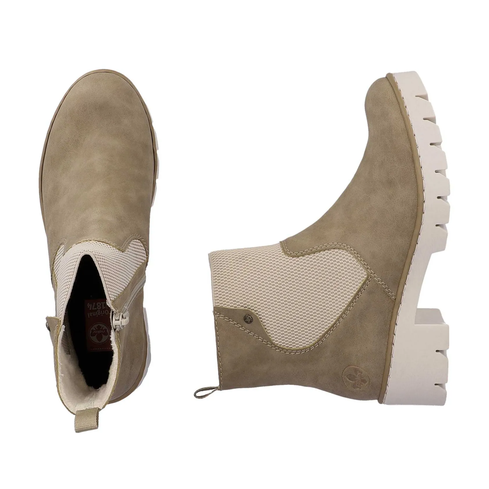 Rieker Ankle Boots & Boots-Women'S Chelsea Boots Beige Brown