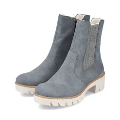 Rieker Ankle Boots & Boots-Women'S Chelsea Boots Gray Blue