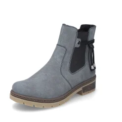 Rieker Ankle Boots & Boots-Women'S Chelsea Boots Grey-Blue-Black