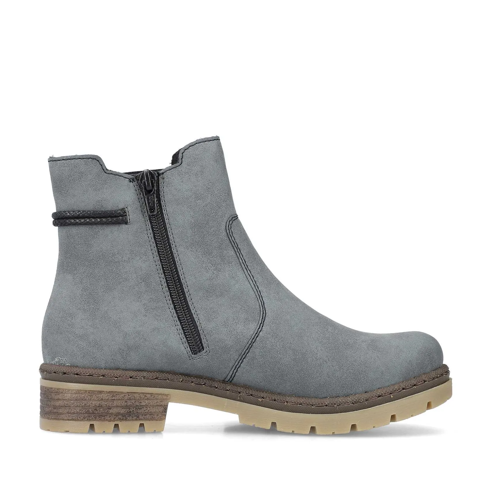 Rieker Ankle Boots & Boots-Women'S Chelsea Boots Grey-Blue-Black