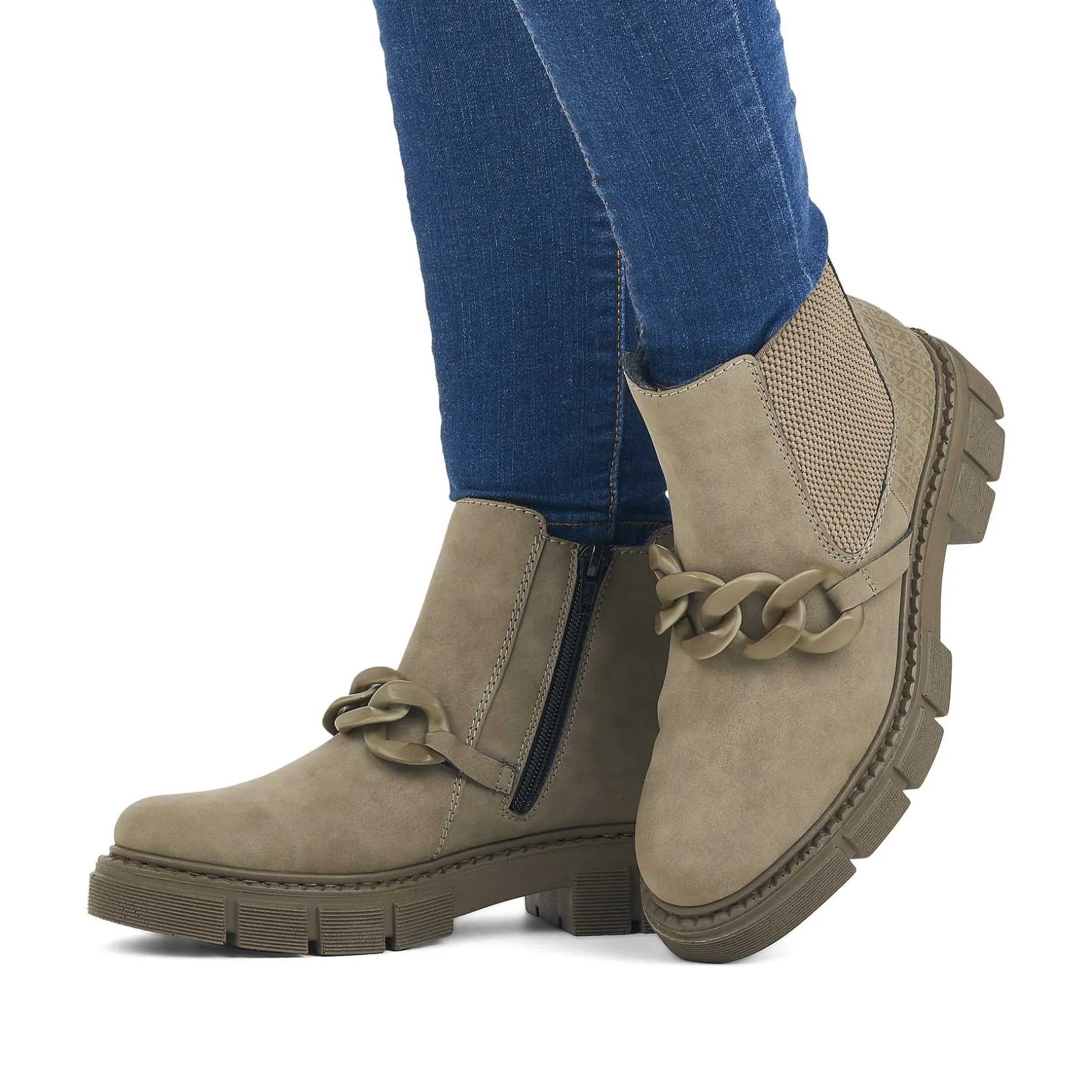 Rieker Ankle Boots & Boots-Women'S Chelsea Boots Army Green