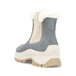 Rieker Ankle Boots & Boots-Women'S Chelsea Boots Grey-Blue-Beige