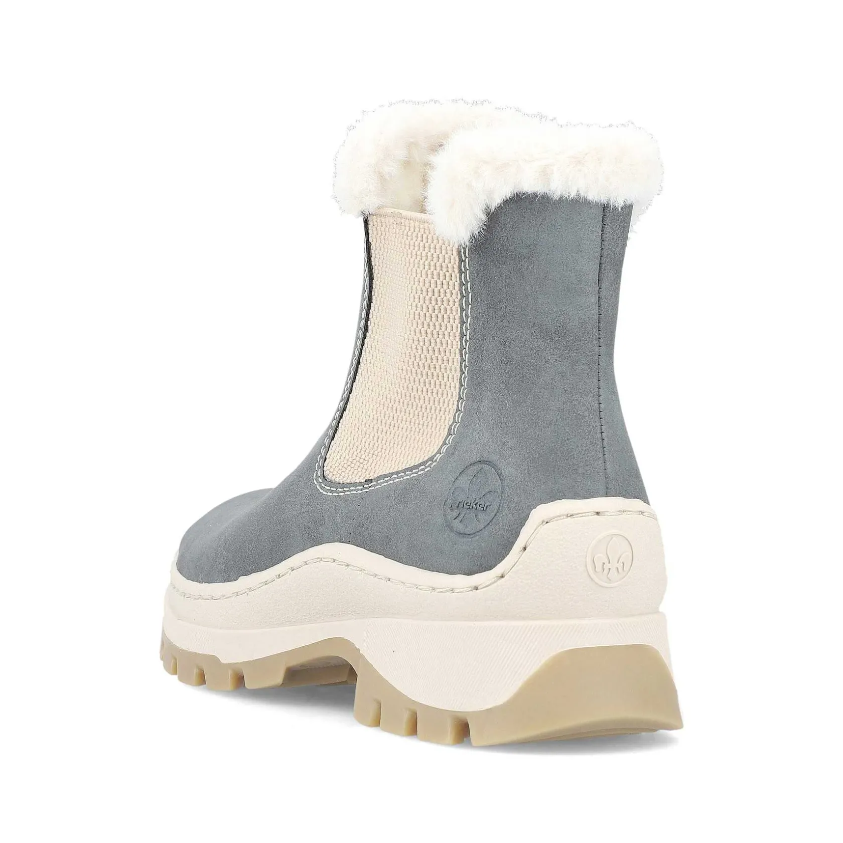 Rieker Ankle Boots & Boots-Women'S Chelsea Boots Grey-Blue-Beige