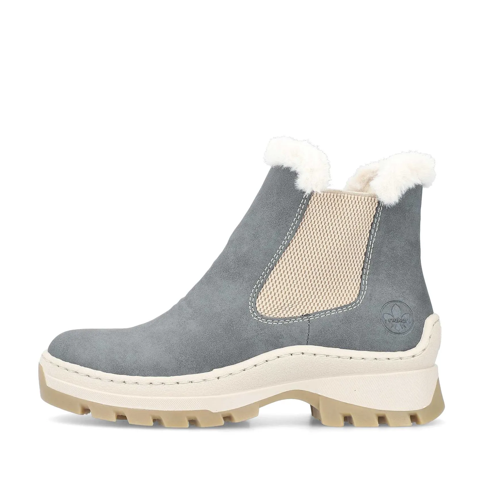 Rieker Ankle Boots & Boots-Women'S Chelsea Boots Grey-Blue-Beige