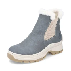 Rieker Ankle Boots & Boots-Women'S Chelsea Boots Grey-Blue-Beige