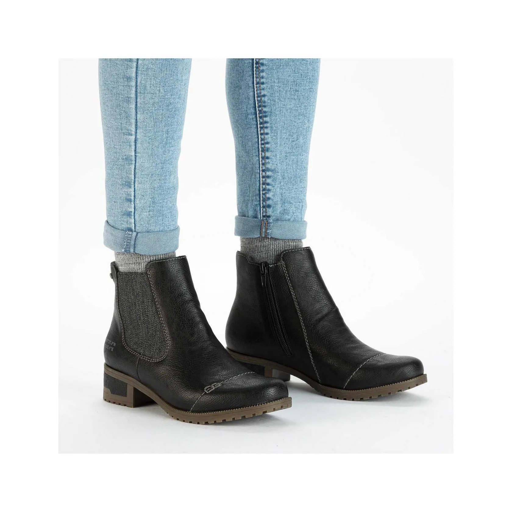 Rieker Ankle Boots & Boots-Women'S Chelsea Boots Asphalt Black