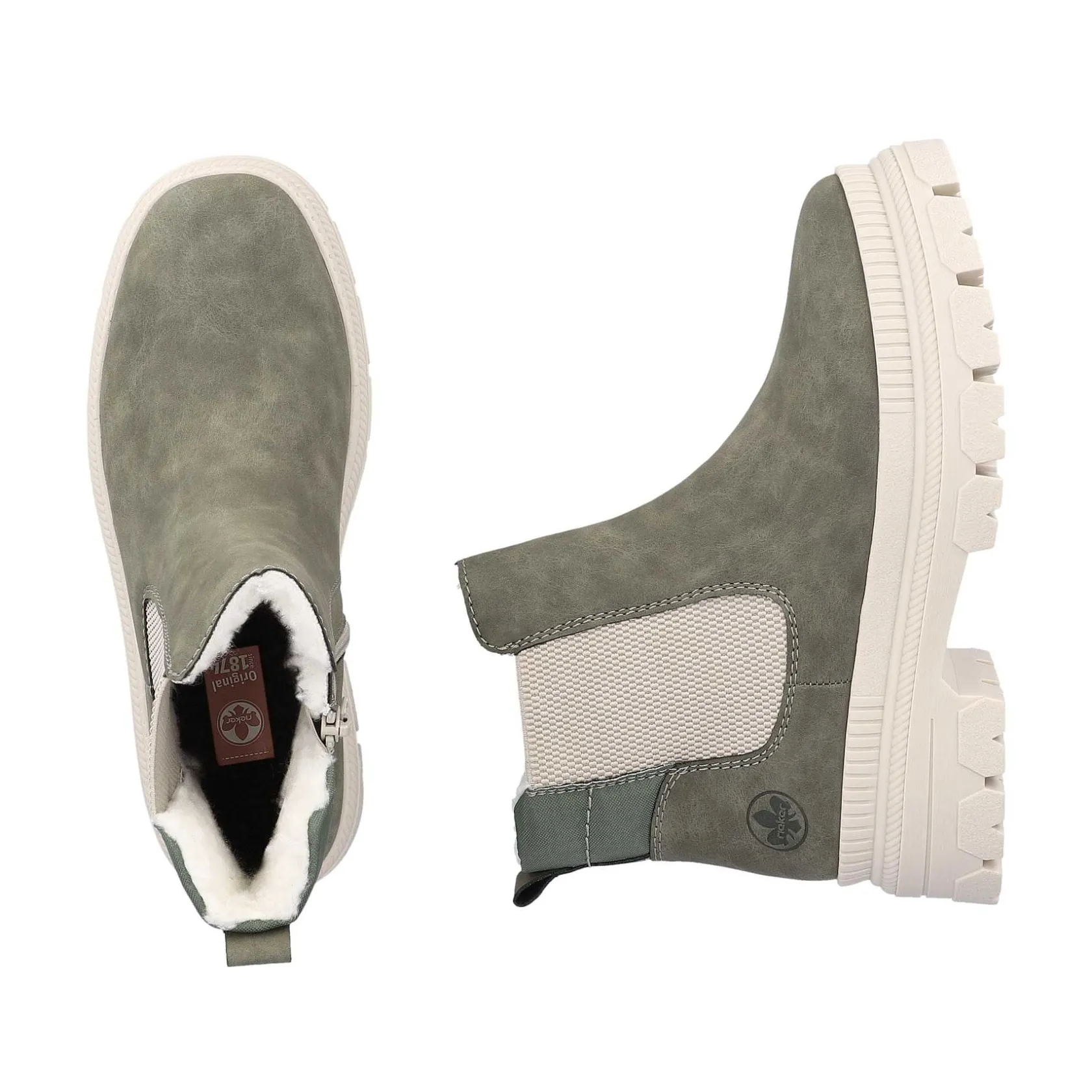 Rieker Ankle Boots & Boots-Women'S Chelsea Boots Olive Green