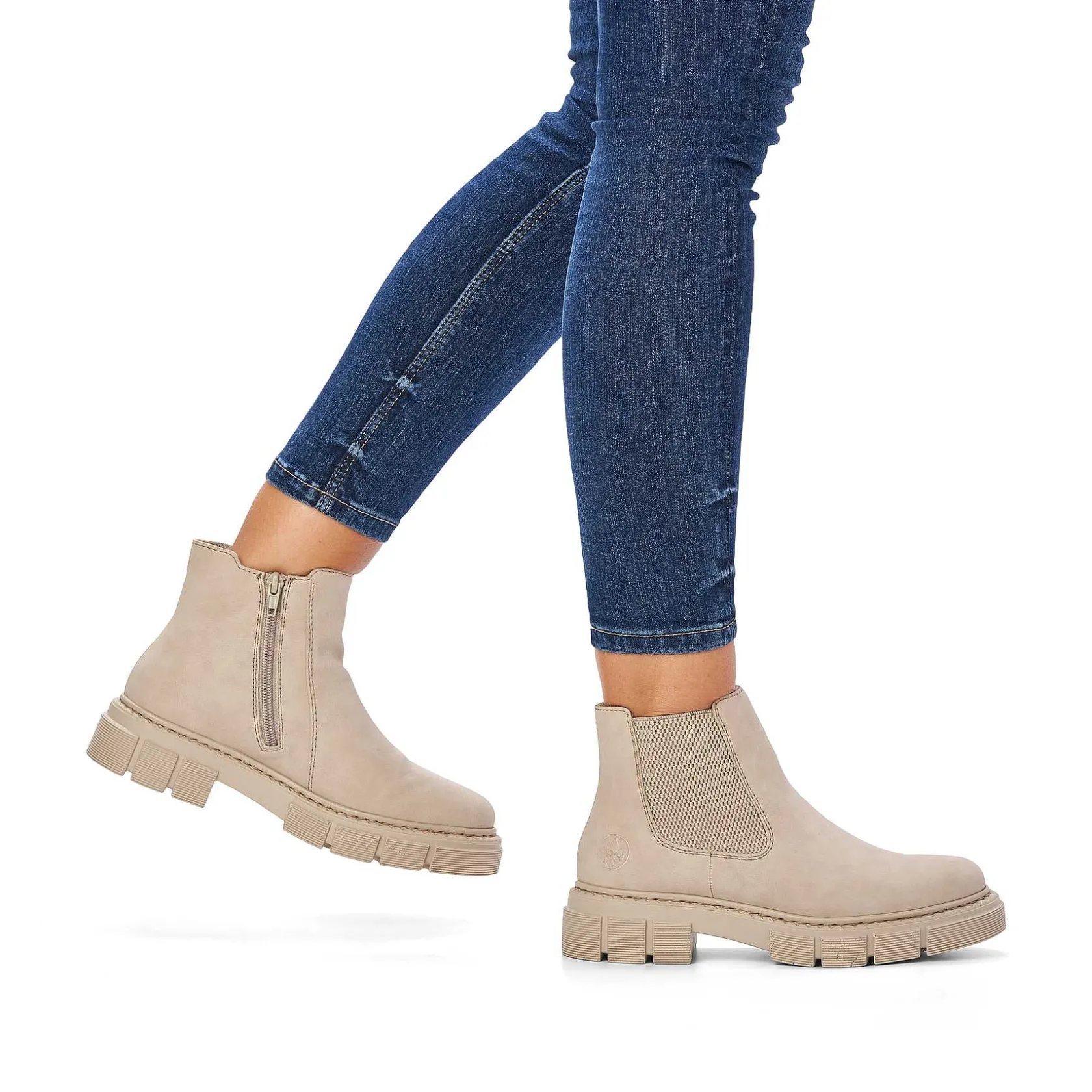 Rieker Ankle Boots & Boots-Women'S Chelsea Boots Cream Beige