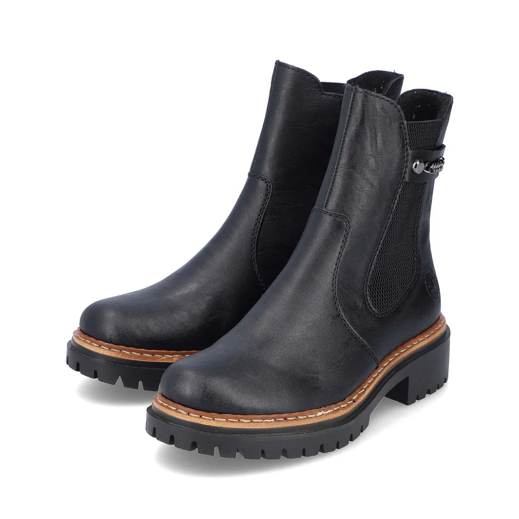 Rieker Ankle Boots & Boots-Women'S Chelsea Boots Asphalt Black