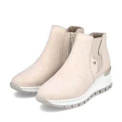 Rieker Ankle Boots & Boots-Women'S Chelsea Boots Cream Beige