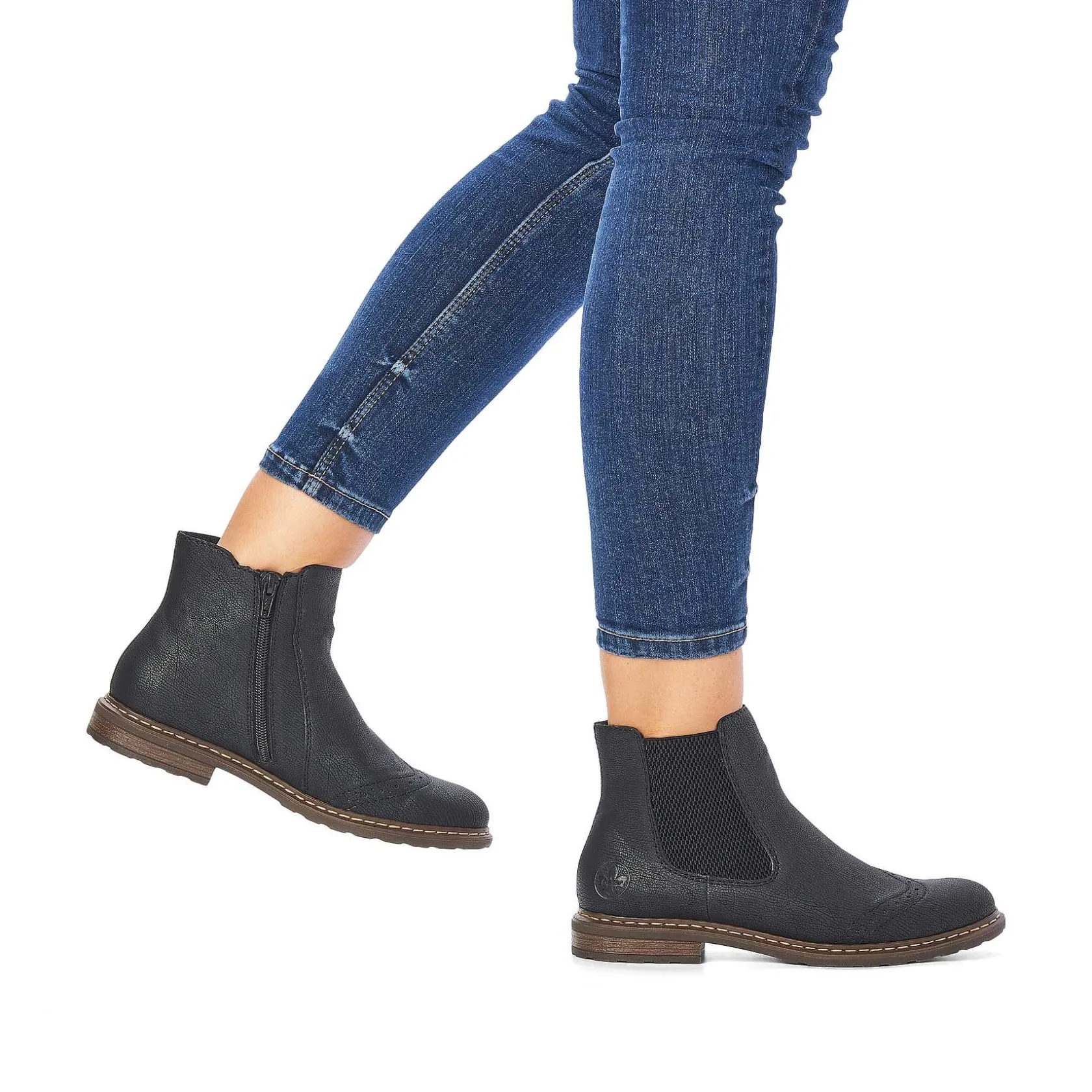 Rieker Ankle Boots & Boots-Women'S Chelsea Boots Asphalt Black