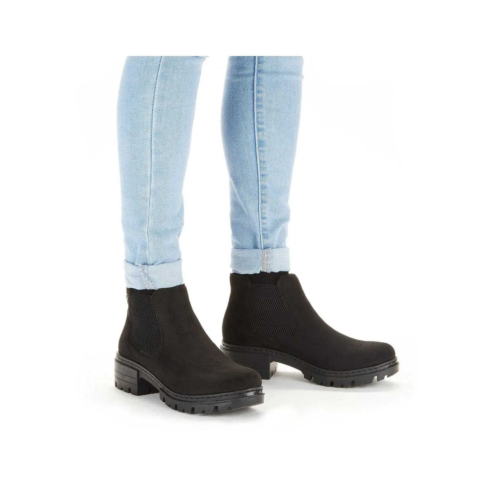 Rieker Ankle Boots & Boots-Women'S Chelsea Boots Graphite Black