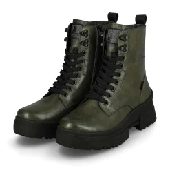 Rieker Ankle Boots & Boots-Women'S Corded Boots Army Green Black
