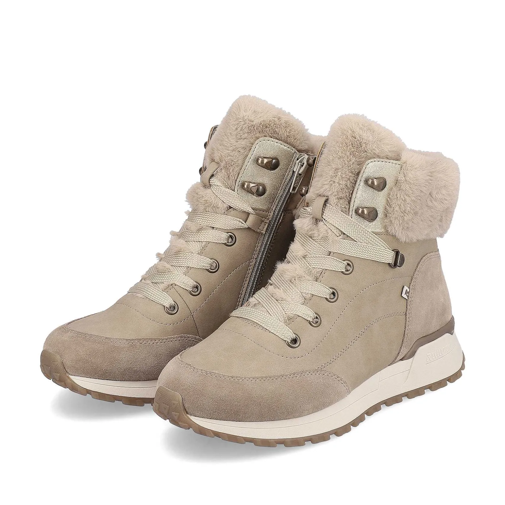 Rieker Ankle Boots & Boots-Women'S Corded Boots Champagne Beige