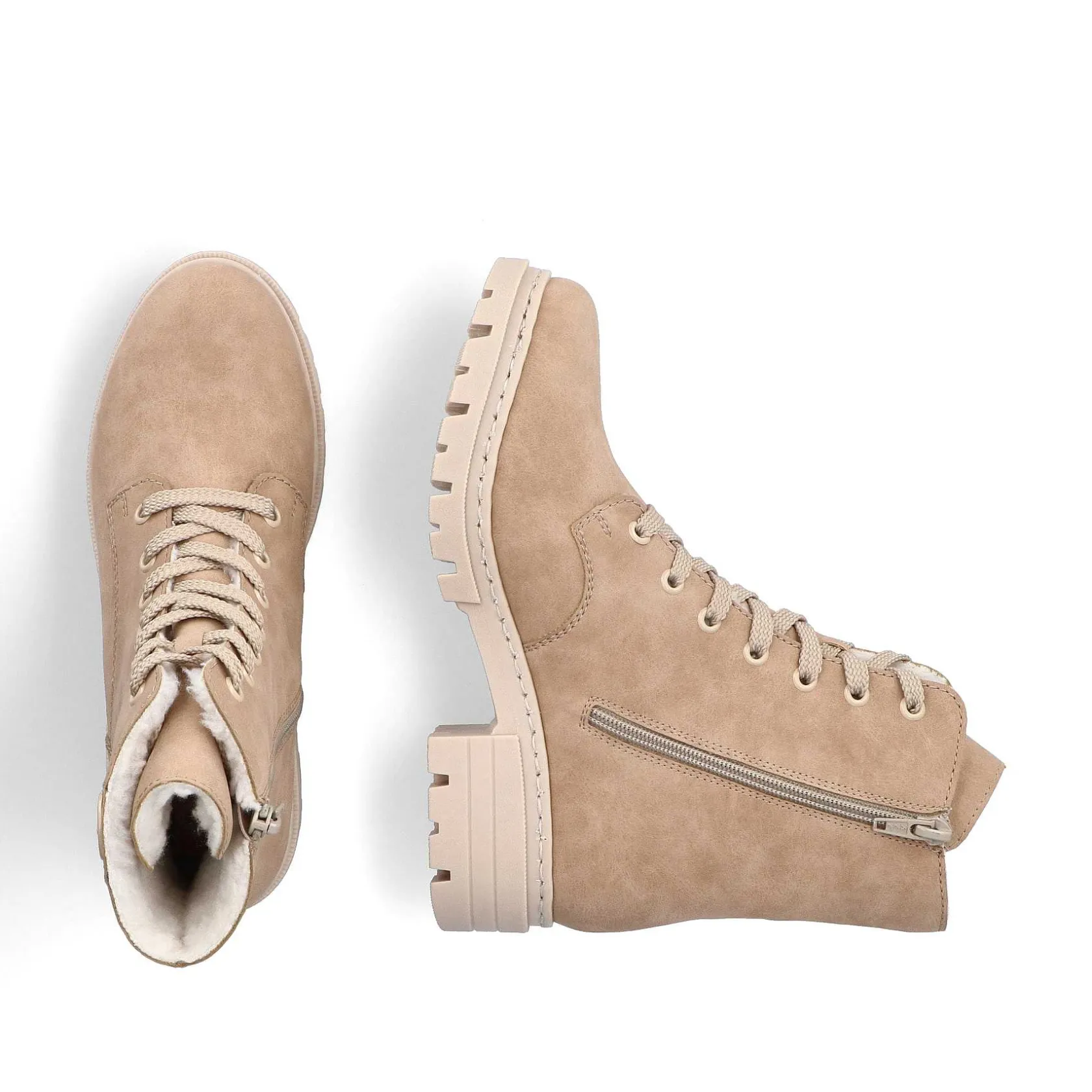 Rieker Ankle Boots & Boots-Women'S Corded Boots Brown Beige