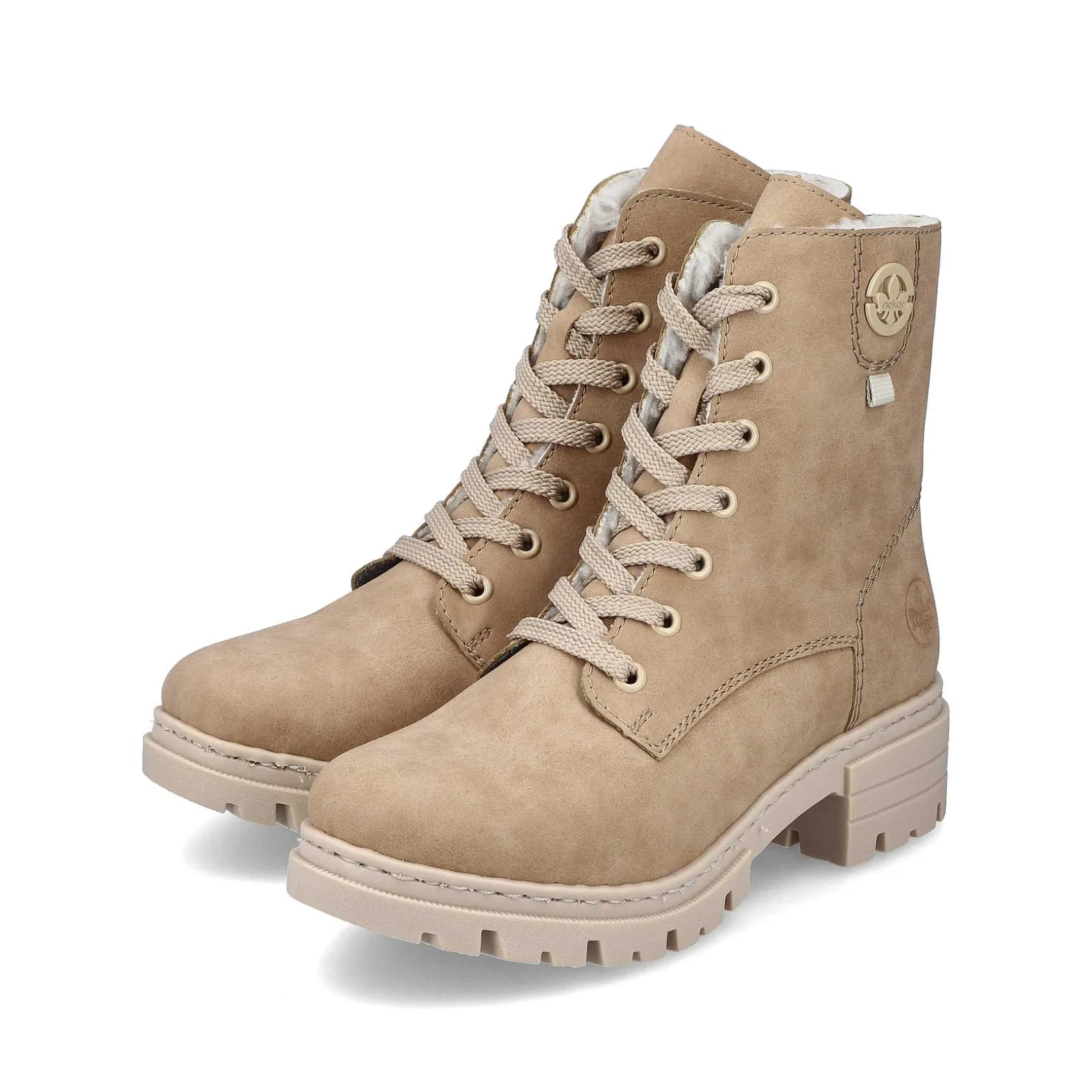 Rieker Ankle Boots & Boots-Women'S Corded Boots Brown Beige