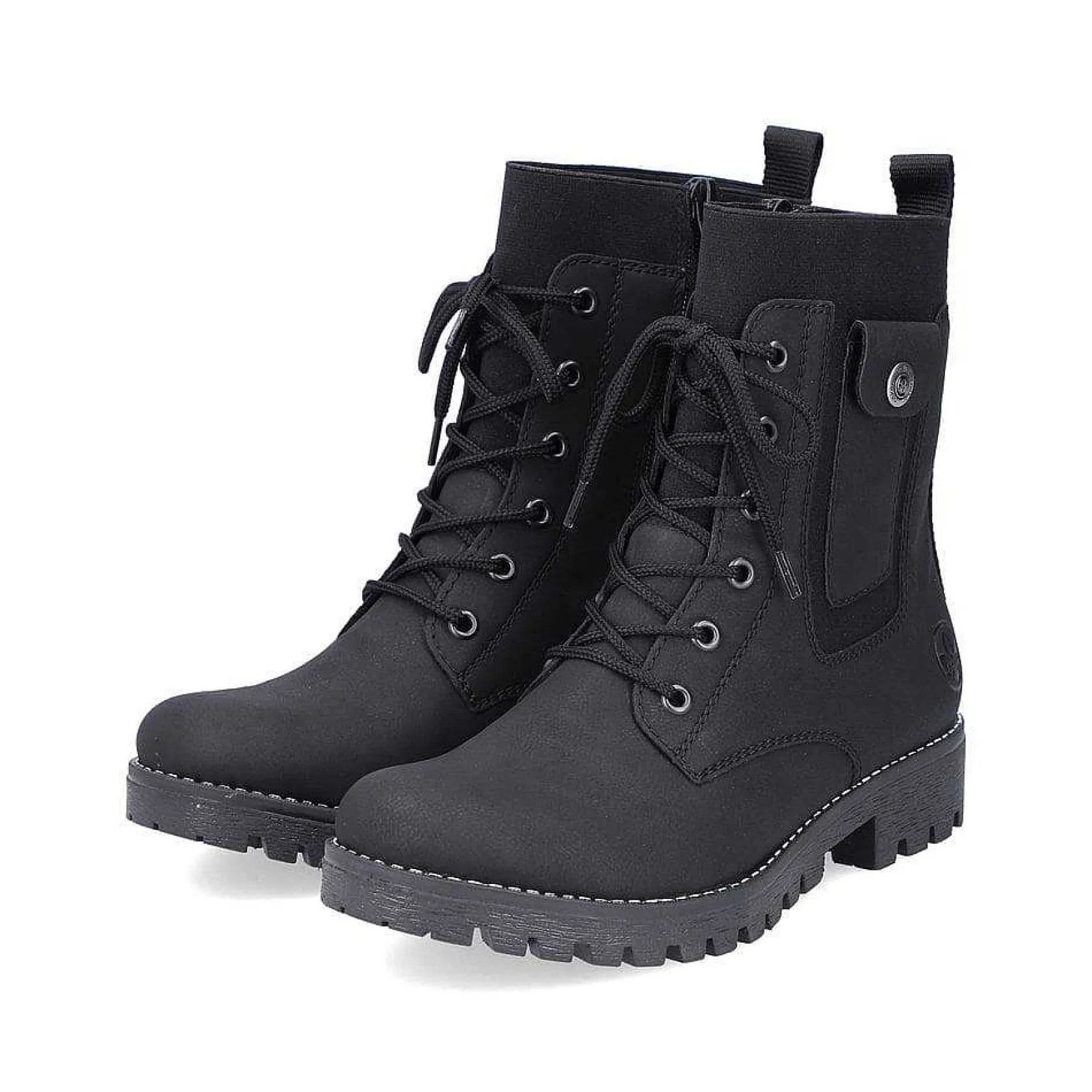 Rieker Ankle Boots & Boots-Women'S Corded Boots Deep Black