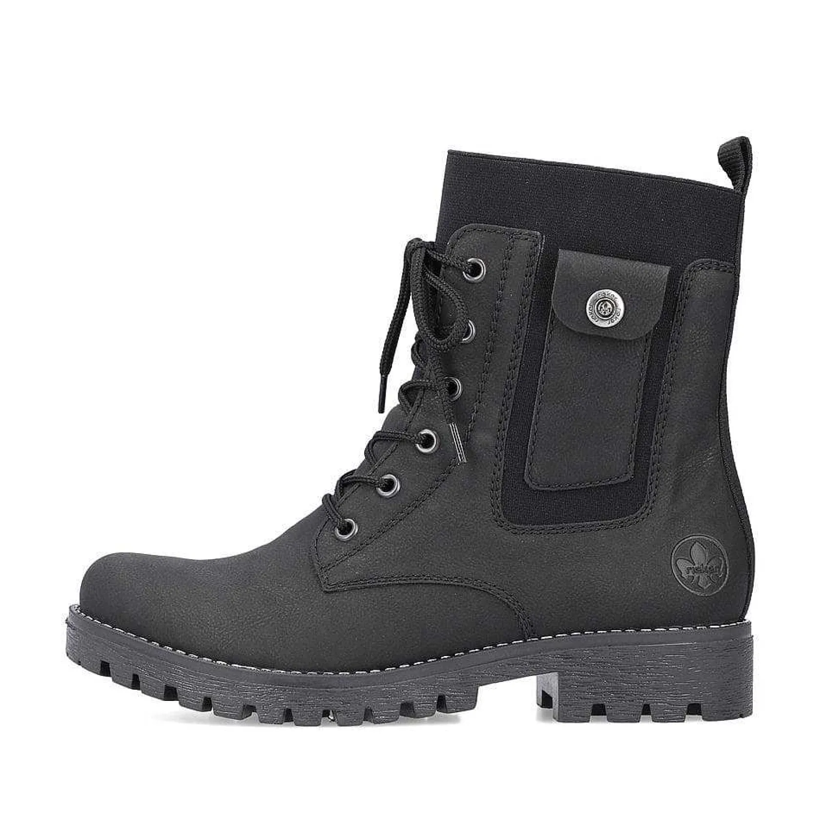Rieker Ankle Boots & Boots-Women'S Corded Boots Deep Black