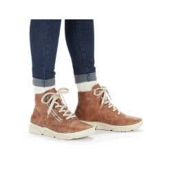 Rieker Ankle Boots & Boots-Women'S Corded Boots Chestnut Brown