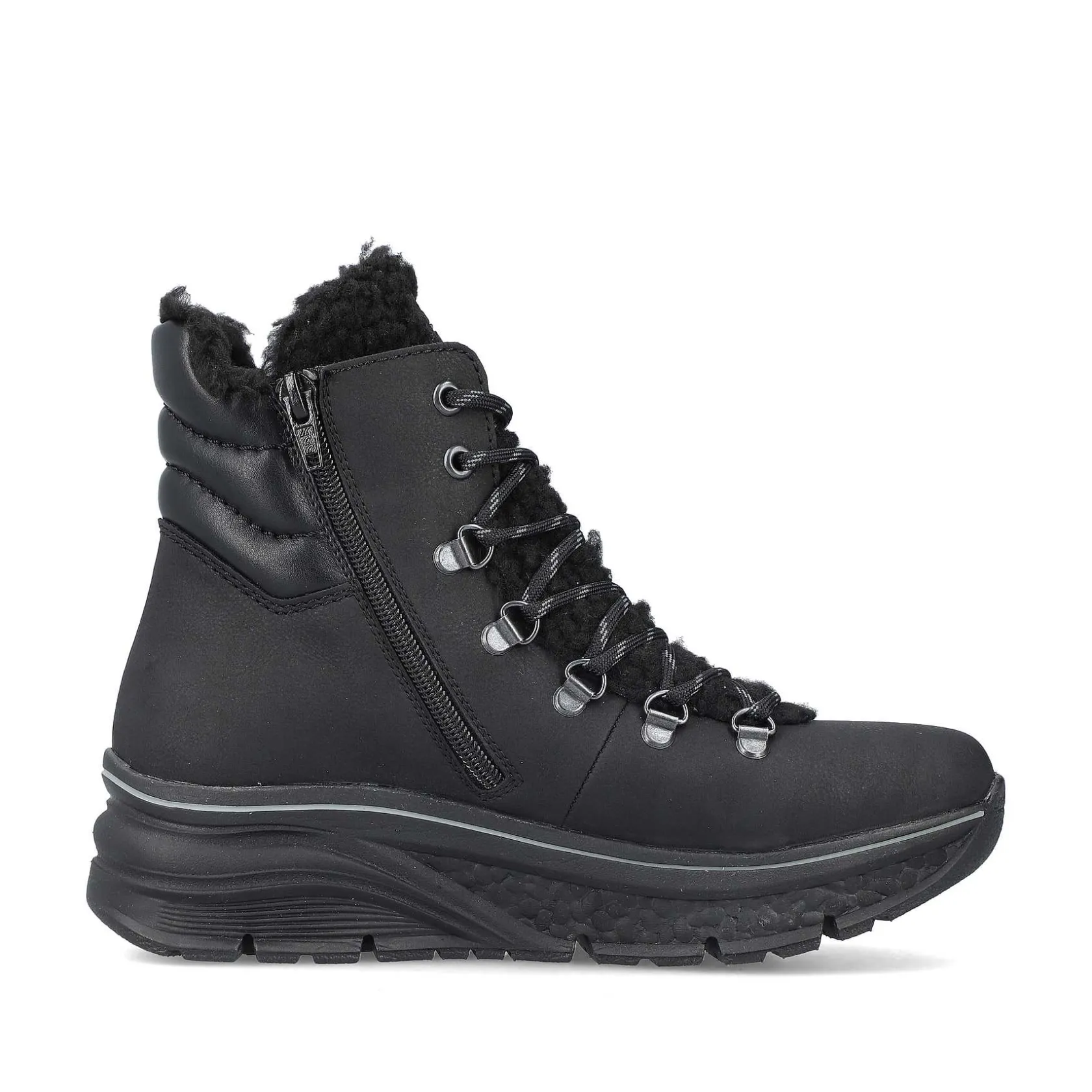 Rieker Ankle Boots & Boots-Women'S Corded Boots Asphalt Black