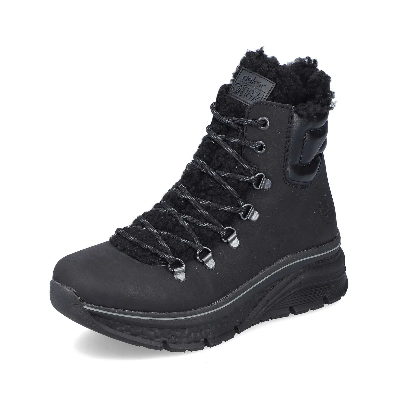 Rieker Ankle Boots & Boots-Women'S Corded Boots Asphalt Black