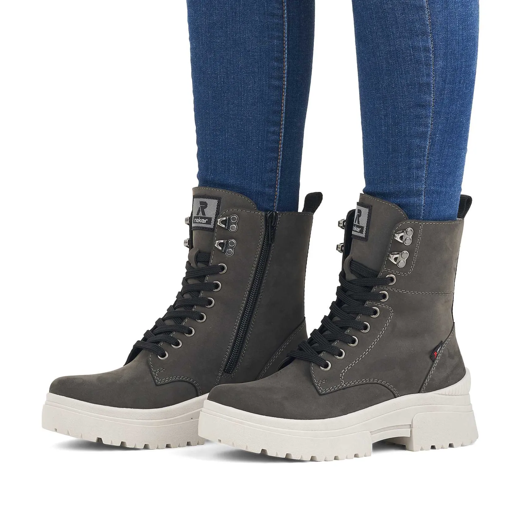 Rieker Ankle Boots & Boots-Women'S Corded Boots Graphite