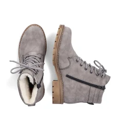 Rieker Ankle Boots & Boots-Women'S Corded Boots Silver Gray