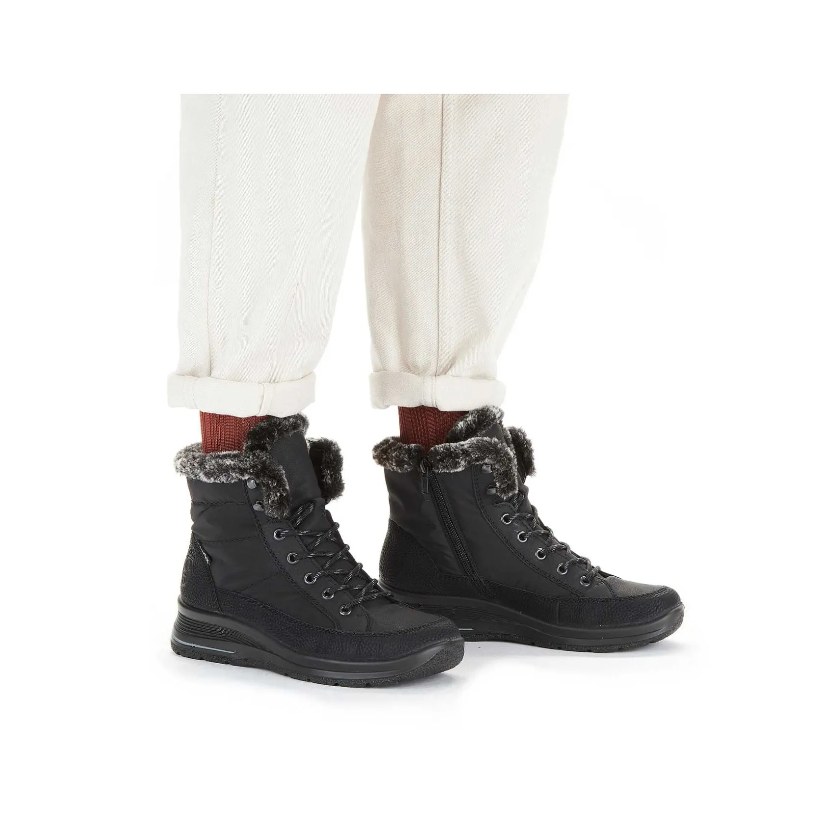 Rieker Ankle Boots & Boots-Women'S Corded Boots Night Black