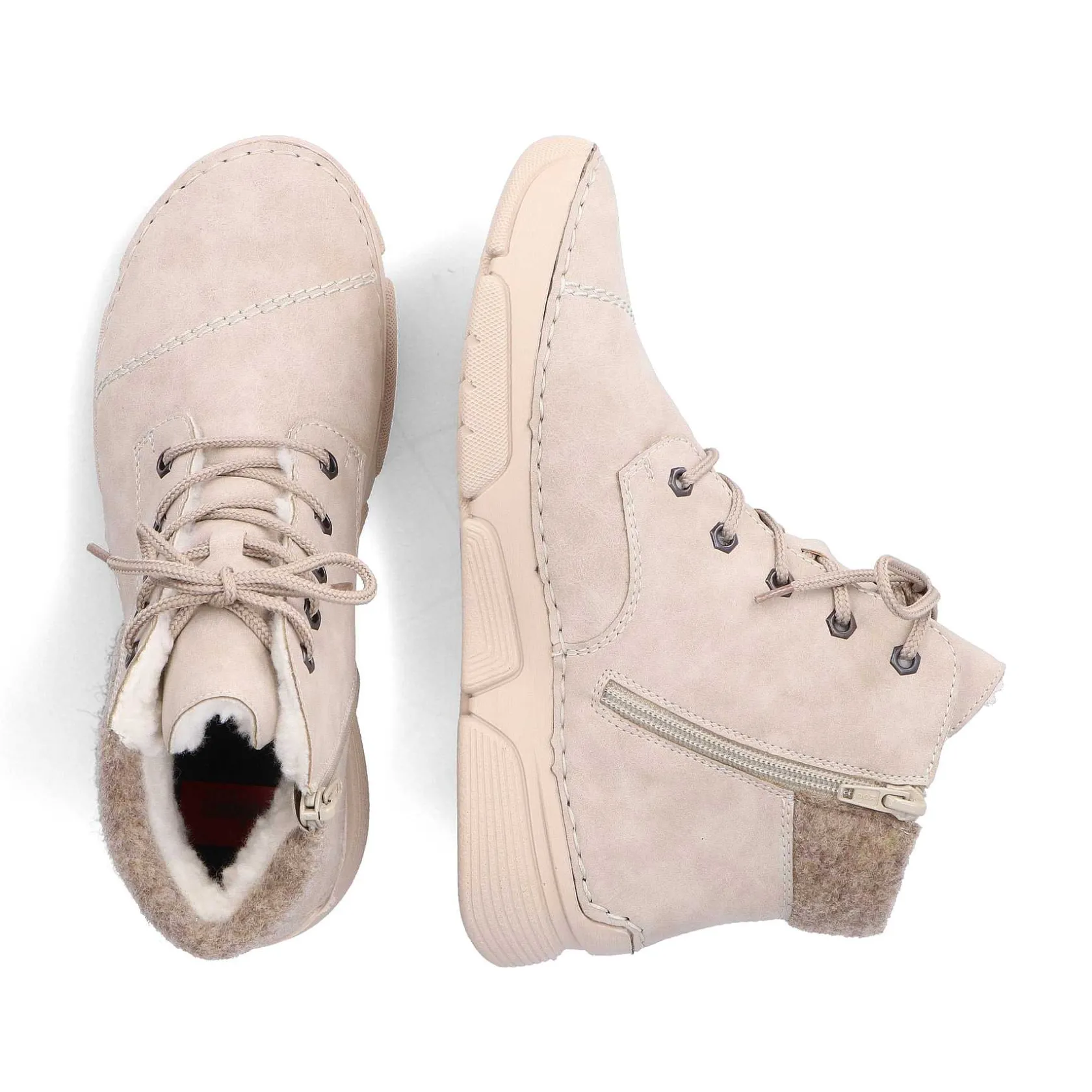 Rieker Ankle Boots & Boots-Women'S Corded Boots Light Beige