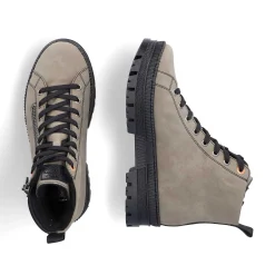 Rieker Ankle Boots & Boots-Women'S Corded Boots Grey-Green-Black