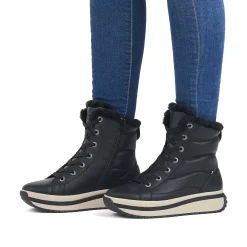 Rieker Ankle Boots & Boots-Women'S Corded Boots Deep Black