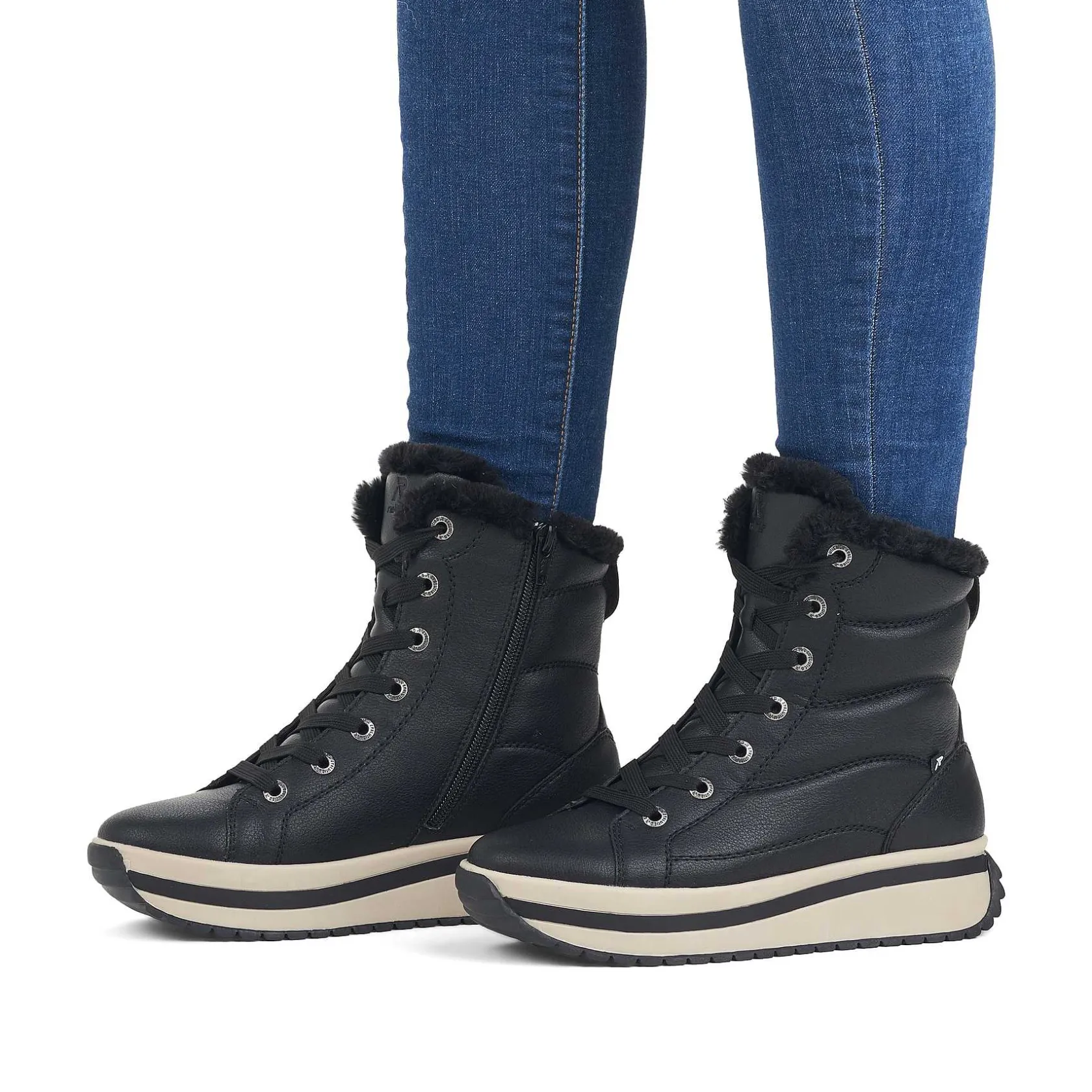 Rieker Ankle Boots & Boots-Women'S Corded Boots Deep Black