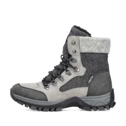 Rieker Ankle Boots & Boots-Women'S Corded Boots Silver Gray