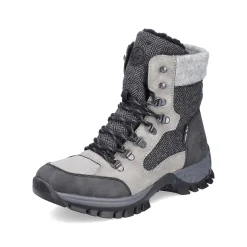 Rieker Ankle Boots & Boots-Women'S Corded Boots Silver Gray