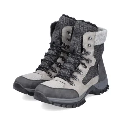 Rieker Ankle Boots & Boots-Women'S Corded Boots Silver Gray