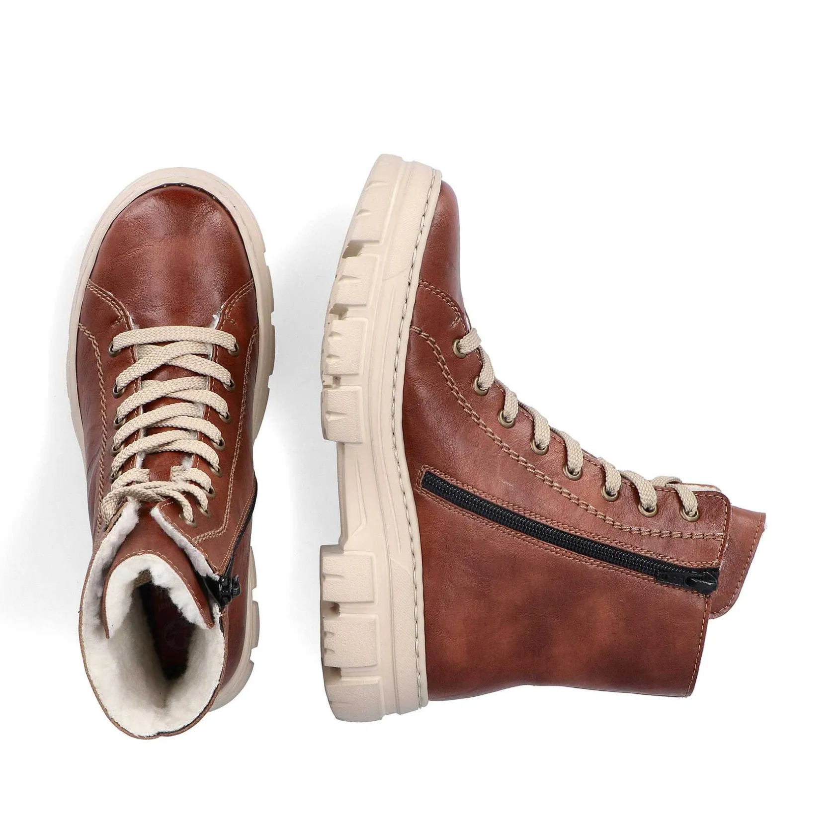 Rieker Ankle Boots & Boots-Women'S Corded Boots Chestnut Brown