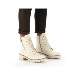 Rieker Ankle Boots & Boots-Women'S Corded Boots Cream Beige