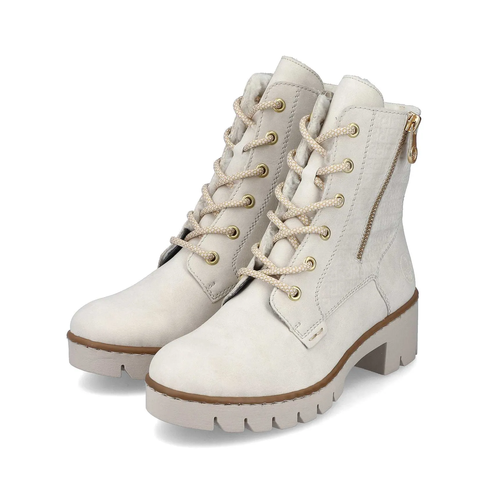 Rieker Ankle Boots & Boots-Women'S Corded Boots Cream Beige