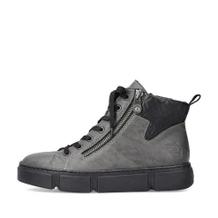 Rieker Ankle Boots & Boots-Women'S Corded Boots Anthracite
